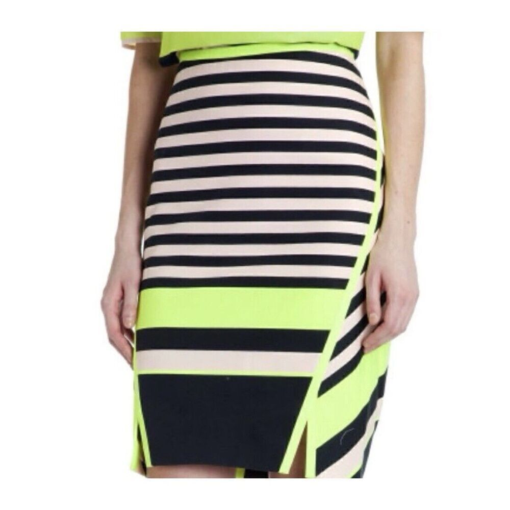 Ted Baker Candy Bar Striped Pencil Skirt Size 0